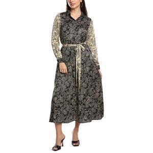 Yal New York Womens Printed Shirtdress